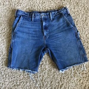 Levi’s Cut Off Cargo Carpenter Jean Shorts 33 Waist